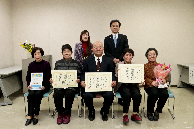 表彰式での写真