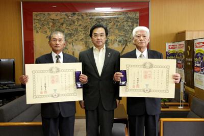 叙勲受章報告の写真
