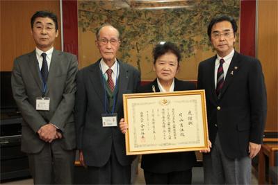 伝達式の様子の写真