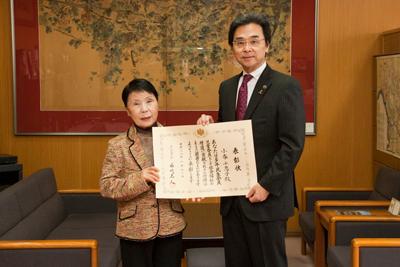 伝達式の様子の写真