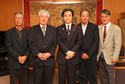 記念撮影の写真