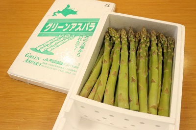 名寄市産グリーンアスパラの写真