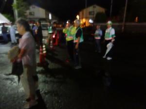 山香夏祭りでの特別補導の様子の写真