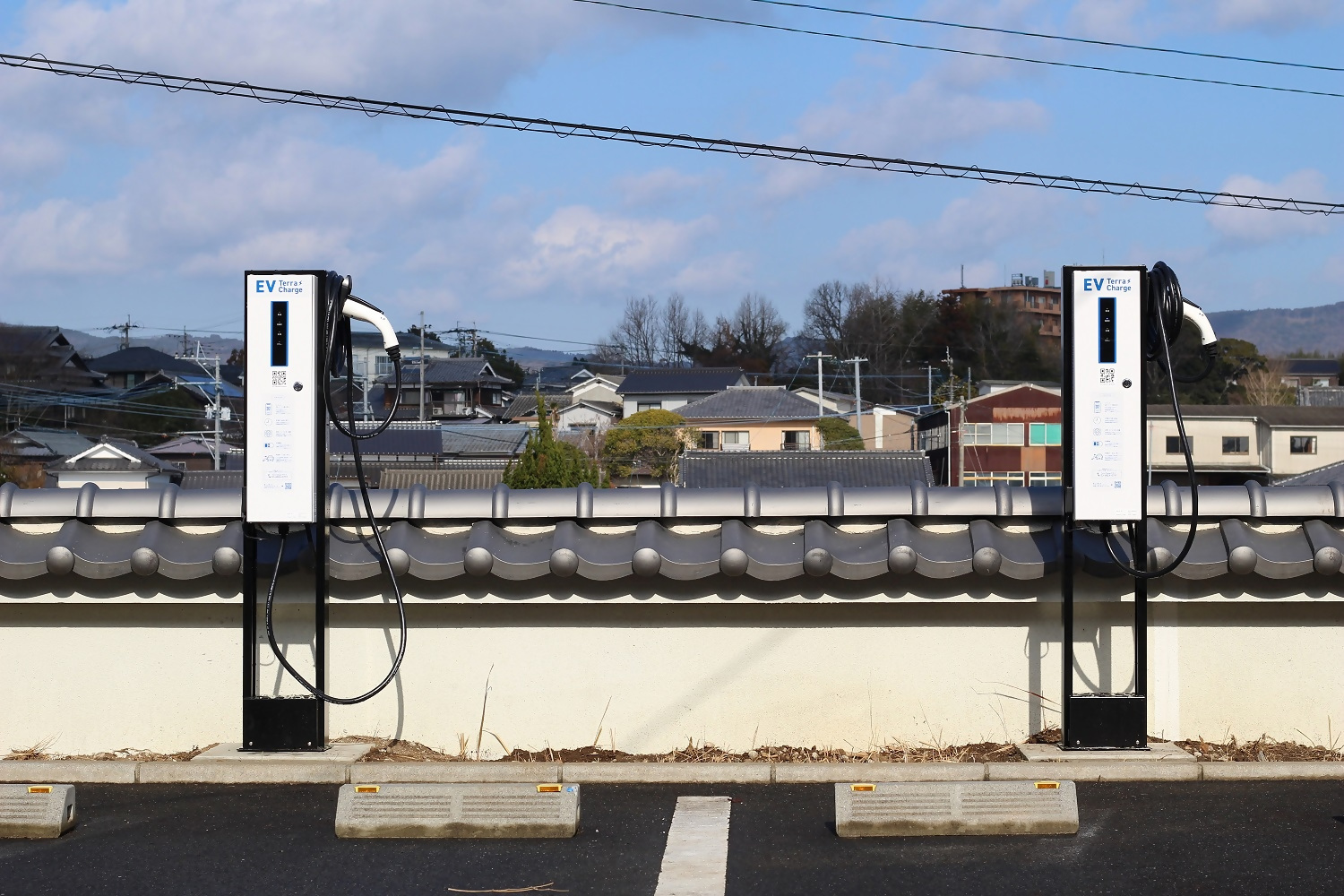 杵築市立図書館駐車場充電器