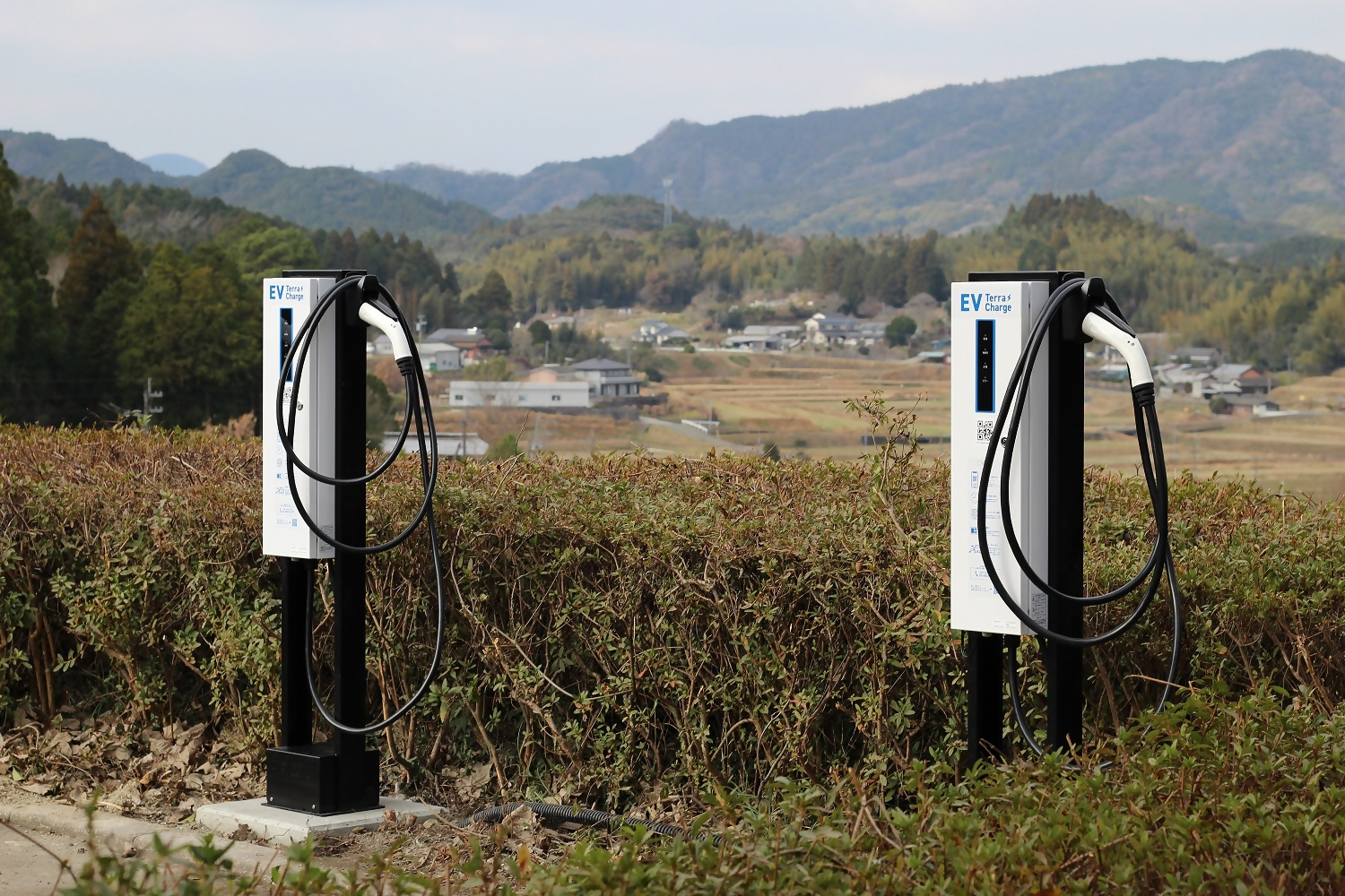 杵築市役所山香庁舎駐車場充電器